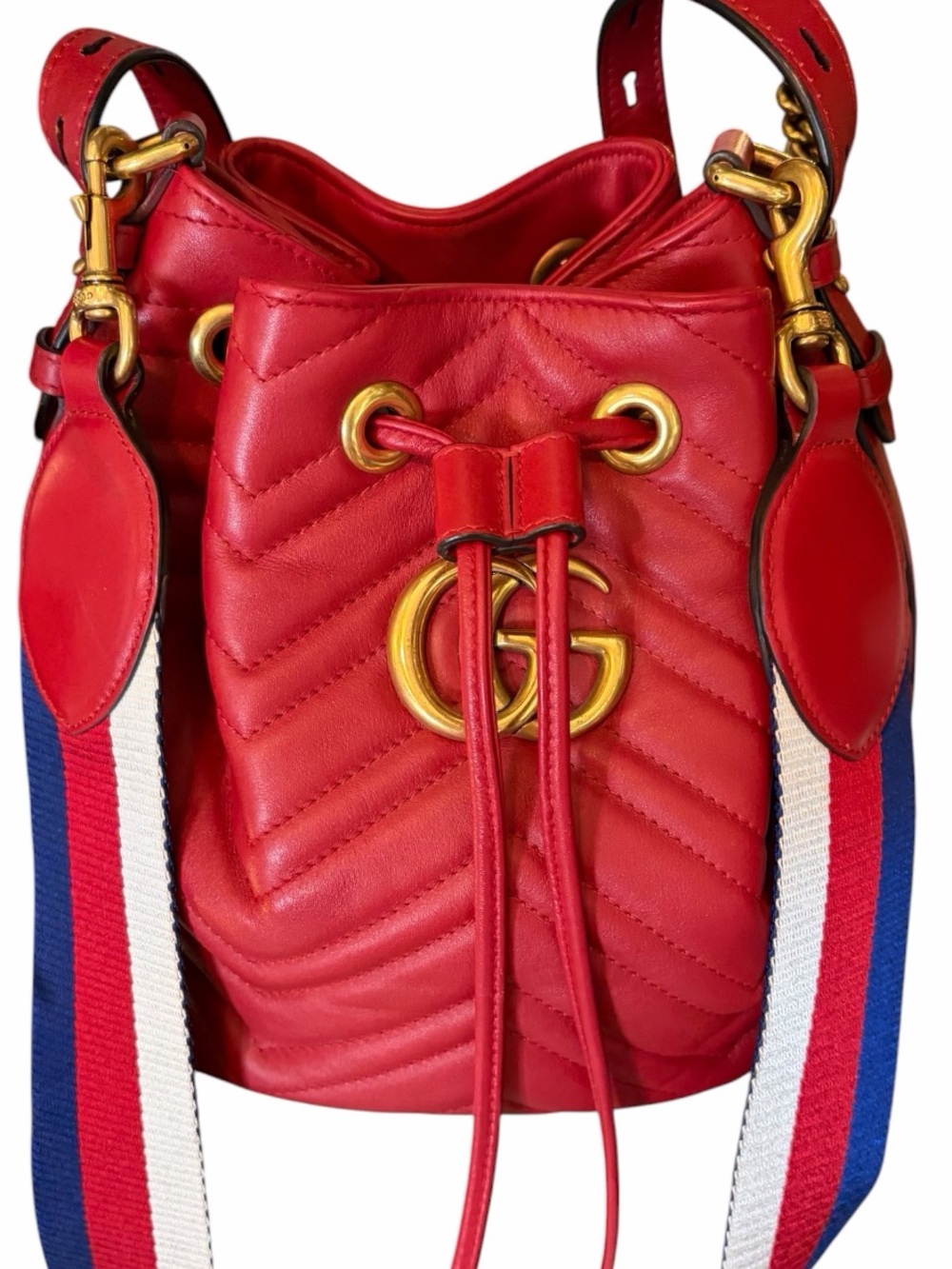 GUCCI MARMONT BUCKET 2-WAY BAG